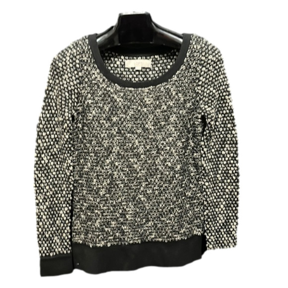 Loft- black and white crewneck sweater - Picture 1 of 5